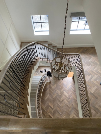Continuous Oak Handrails