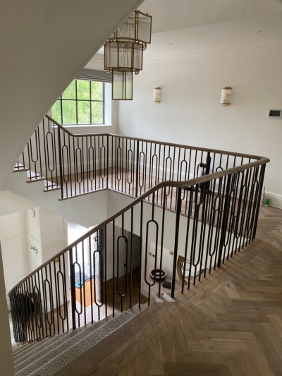 Elliptical Oak Handrails