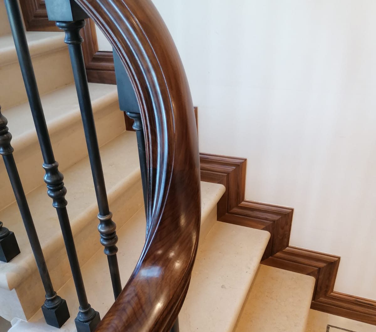 French Polishing of Timber Handrails