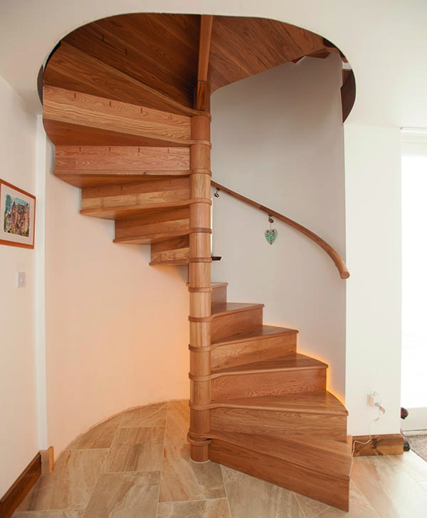 Spiral Timber Staircase